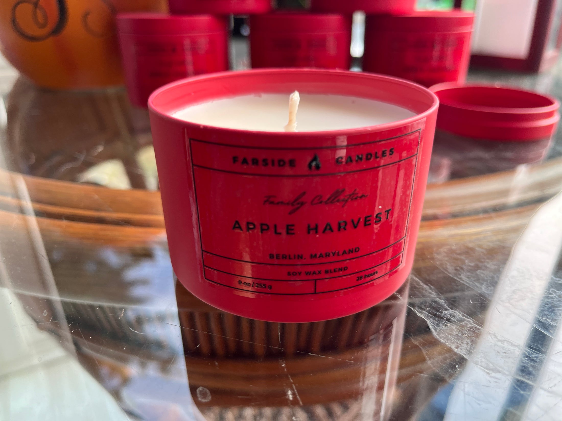 Apple Harvest  9 oz SOY Blend Candle RD TIN